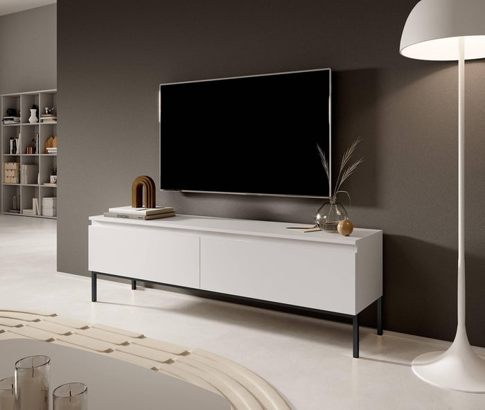 NADUVI Collection Kate Tv-Meubel - B 150 cm - Wit / Zwart
