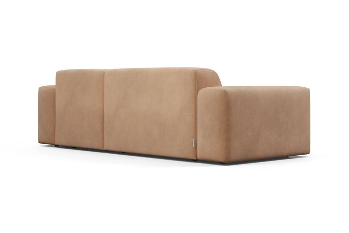 NADUVI Collection Nina Hoekbank Rechts - Velvet - Camel bruin