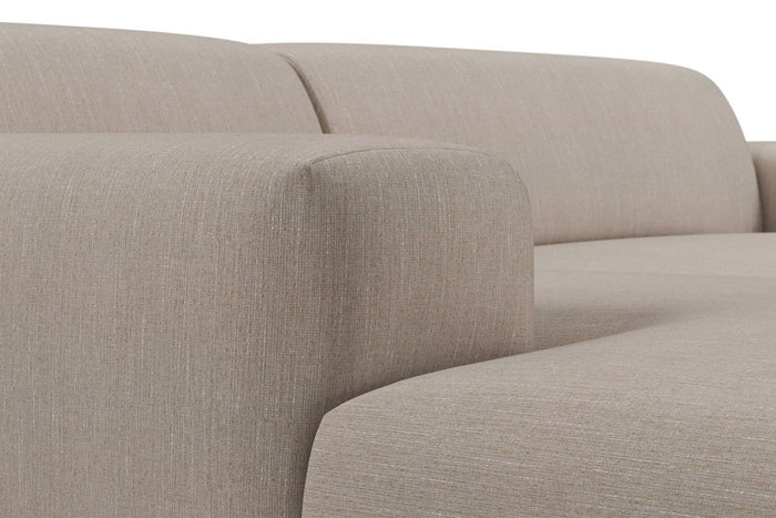 NADUVI Collection Nina Hoekbank Links - Linnen - Beige