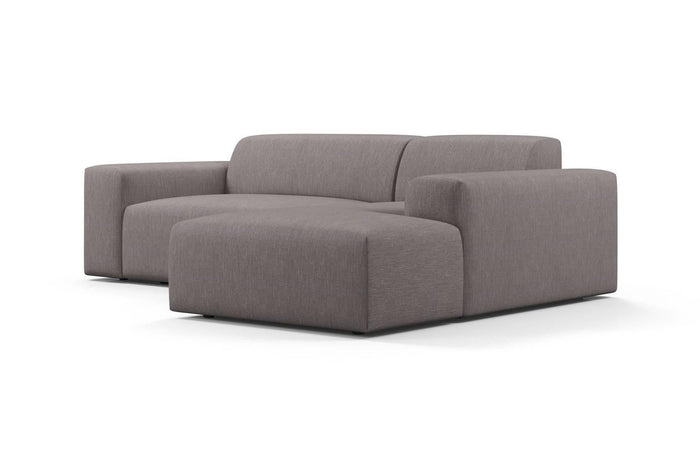 NADUVI Collection Nina Hoekbank Rechts - Linnen - Donkergrijs
