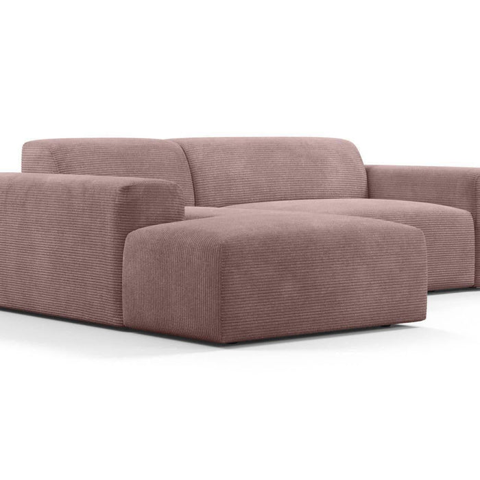 NADUVI Collection Nina Hoekbank Links - Ribstof - Lila