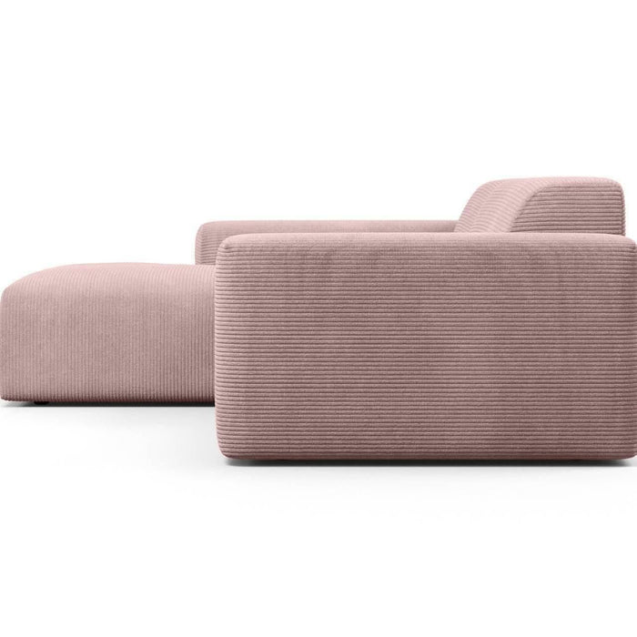 NADUVI Collection Nina Hoekbank Links - Ribstof - Lila