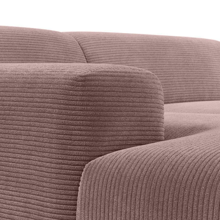 NADUVI Collection Nina Hoekbank Links - Ribstof - Lila