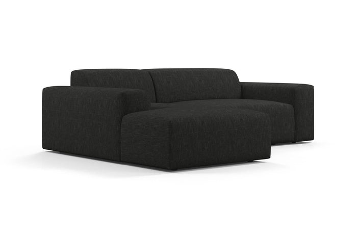 NADUVI Collection Nina Hoekbank Links - Linnen - Antraciet