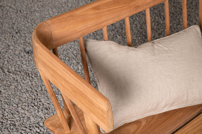 Rebellenclub Reed Tuinbankje - 122 x 58cm - Naturel Hout