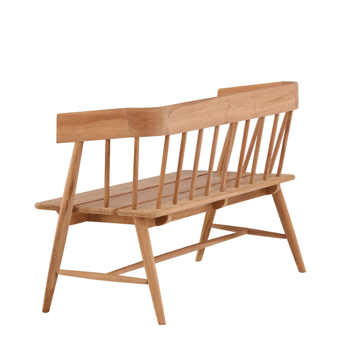 Rebellenclub Reed Tuinbankje - 122 x 58cm - Naturel Hout