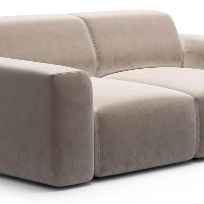 NADUVI Collection Nina 2-zitsbank - Velvet - Beige