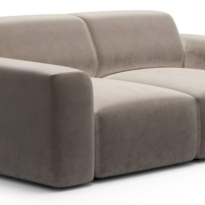 NADUVI Collection Nina 2-zitsbank - Velvet - Taupe