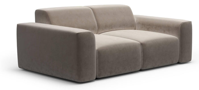 NADUVI Collection Nina 2-zitsbank - Velvet - Taupe