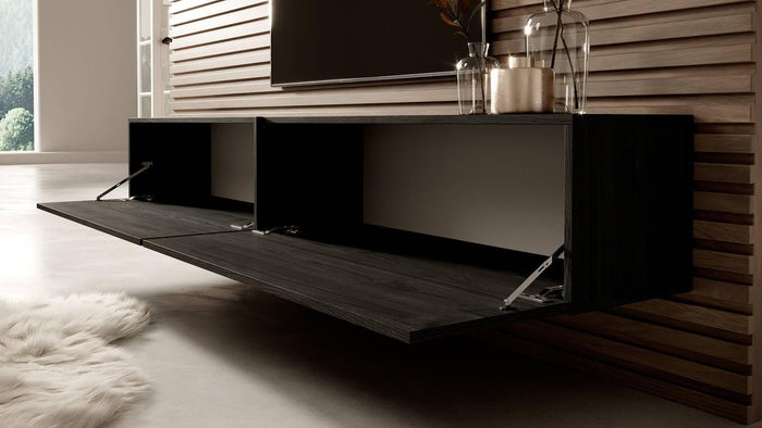 NADUVI Collection Emma Tv-meubel - B 200 cm - Antraciet