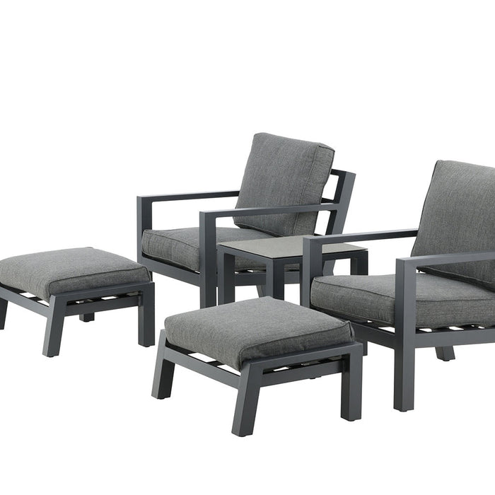 Rebellenclub Lilium Loungeset - Zwart