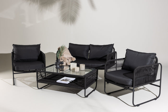 Rebellenclub Hibis Loungeset - Zwart