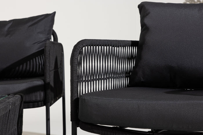 Rebellenclub Hibis Loungeset - Zwart