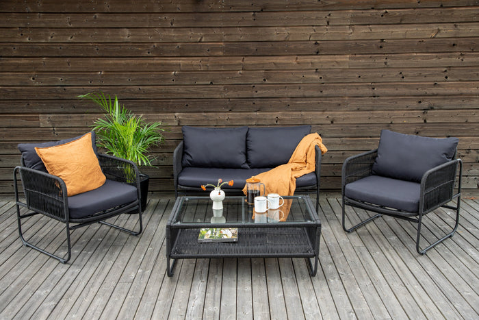 Rebellenclub Hibis Loungeset - Zwart
