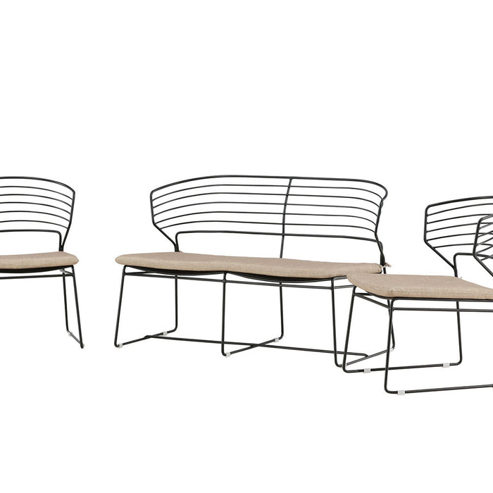 Rebellenclub Naxos Loungeset - Zwart