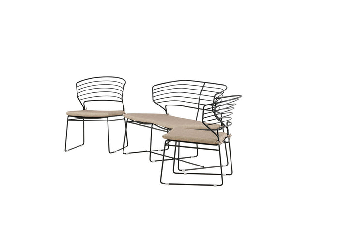 Rebellenclub Naxos Loungeset - Zwart