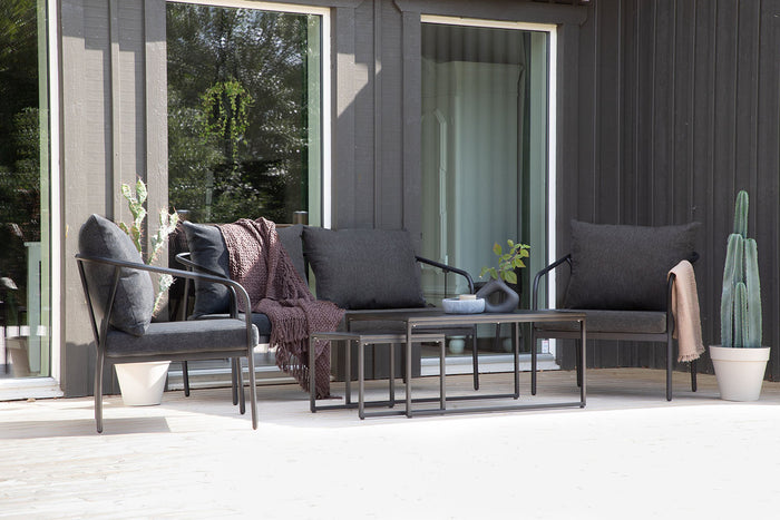 Rebellenclub Flow Hoekloungeset - Zwart