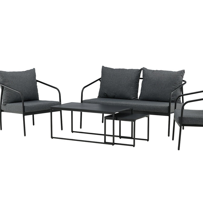 Rebellenclub Flow Hoekloungeset - Zwart