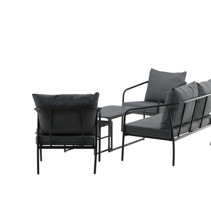 Rebellenclub Flow Hoekloungeset - Zwart