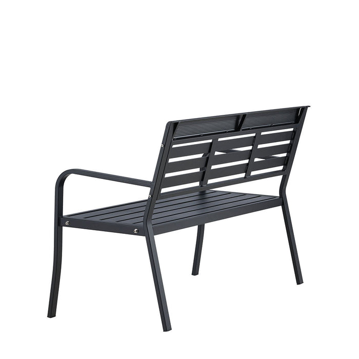 Rebellenclub Rost Tuinbankje - 125x 60cm - Zwart