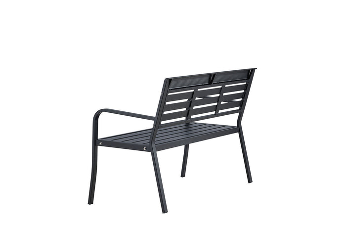 Rebellenclub Rost Tuinbankje - 125x 60cm - Zwart