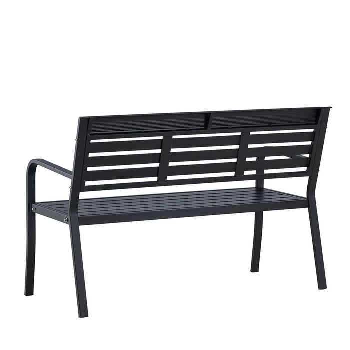 Rebellenclub Rost Tuinbankje - 125x 60cm - Zwart