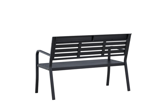 Rebellenclub Rost Tuinbankje - 125x 60cm - Zwart