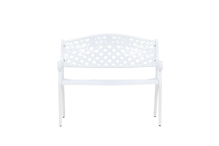 Rebellenclub Priz Tuinbankje - 100 x 60cm - Wit