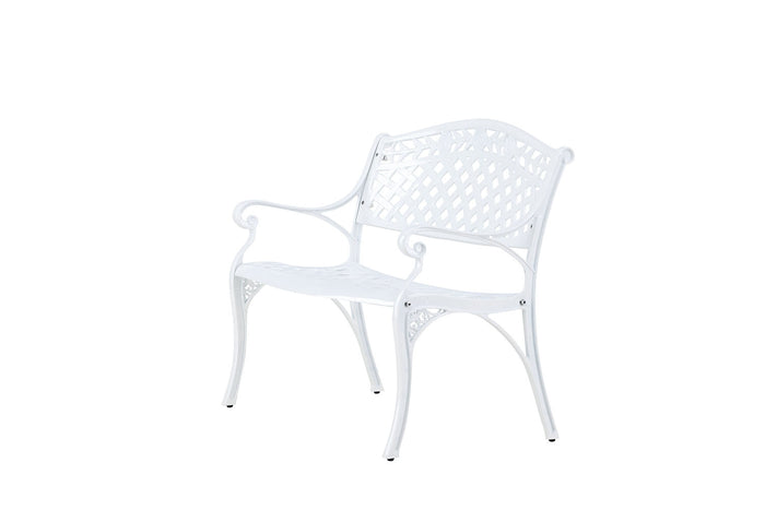 Rebellenclub Priz Tuinbankje - 100 x 60cm - Wit