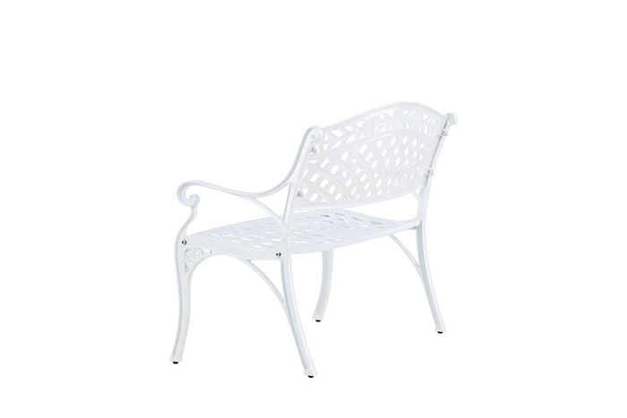 Rebellenclub Priz Tuinbankje - 100 x 60cm - Wit