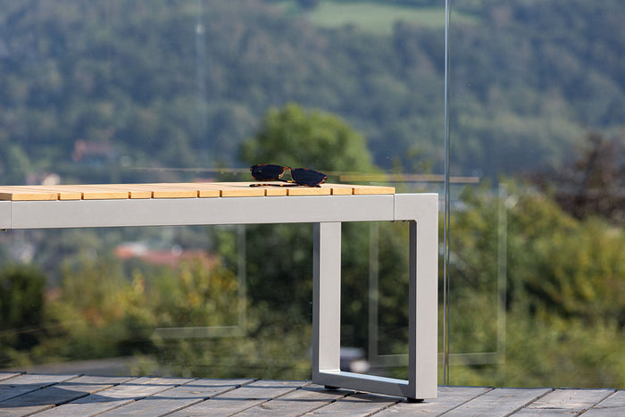 Rebellenclub Eski Tuinbankje - 100 x 38cm - Grijs