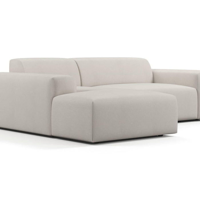 NADUVI Collection Nina Hoekbank Links - Linnen - Crème