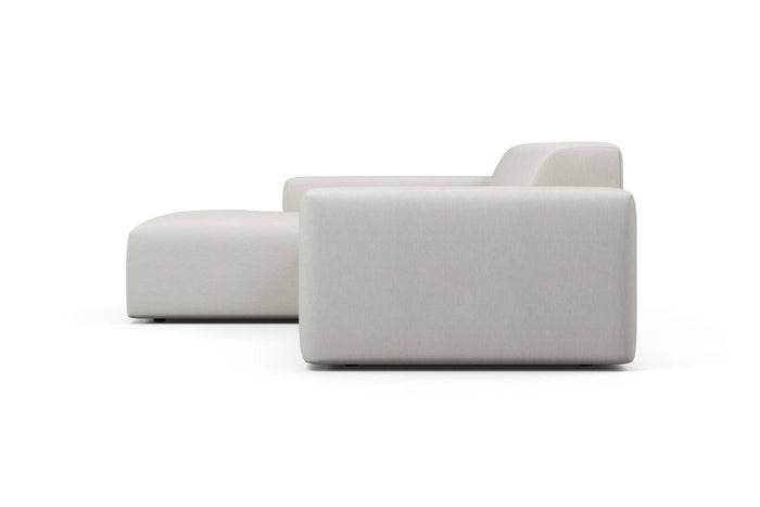 NADUVI Collection Nina Hoekbank Links - Linnen - Crème