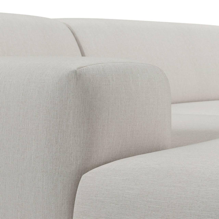 NADUVI Collection Nina Hoekbank Links - Linnen - Crème