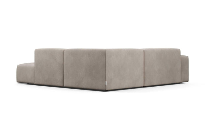 NADUVI Collection Nina Big Hoekbank Rechts - Velvet - Taupe