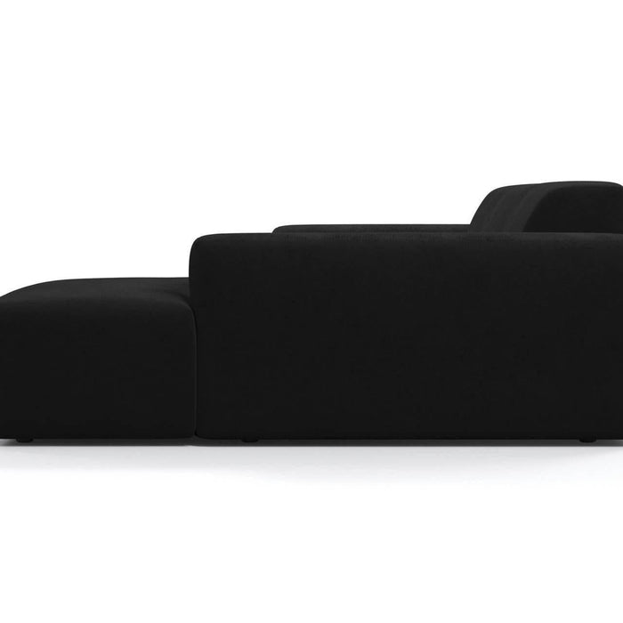 NADUVI Collection Nina Hoekbank Rechts - Velvet - Zwart