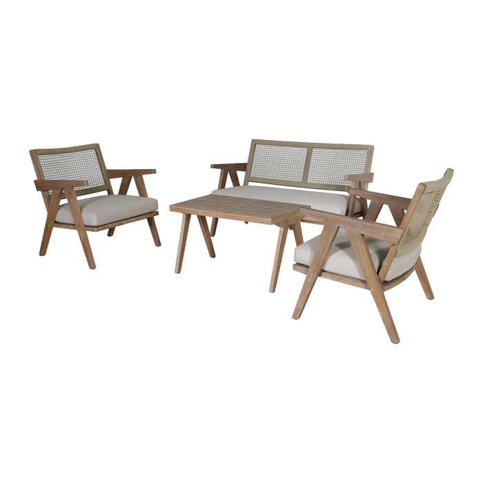 by fonQ Attica Loungeset 2-Zitsbank en Tuinstoelen