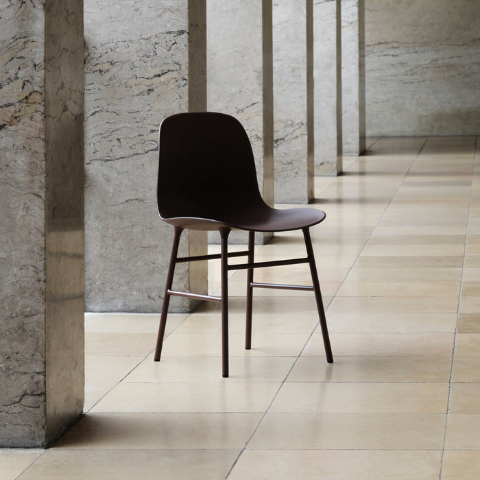 Normann Copenhagen Form Stoel - Staal - Bruin