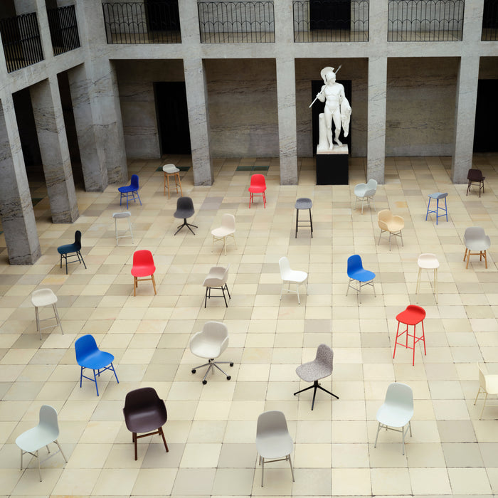 Normann Copenhagen Form Stoel - Staal - Bruin