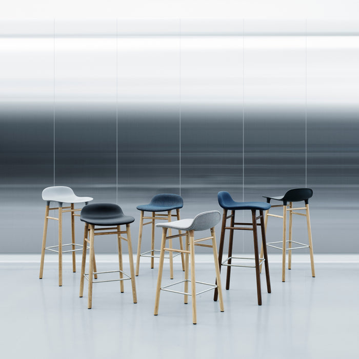 Normann Copenhagen Form Barkruk Low 75 cm - Eiken - Crème