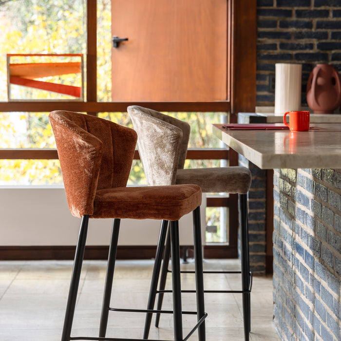 Dutchbone Georgia Barkruk H 75 - Terra