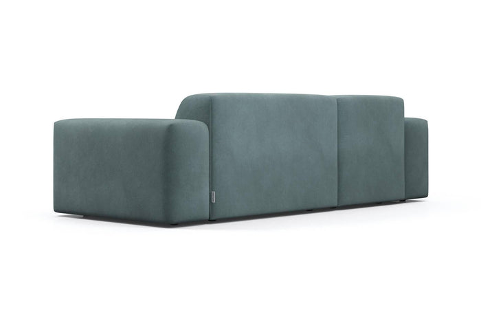 NADUVI Collection Nina Hoekbank Links - Velvet - Petrolblauw