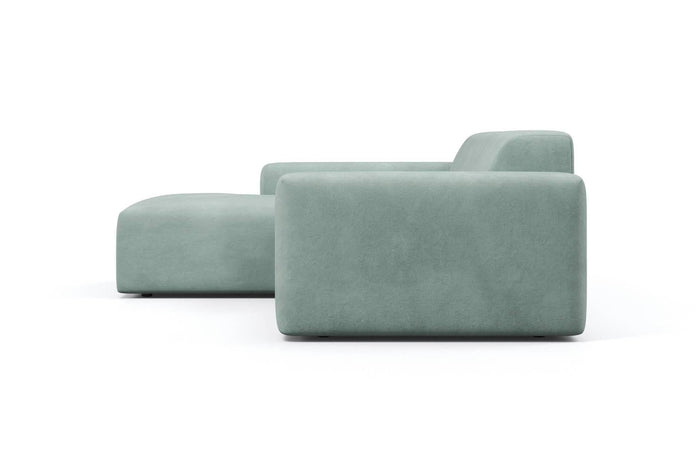 NADUVI Collection Nina Hoekbank Links - Velvet - Mintgroen