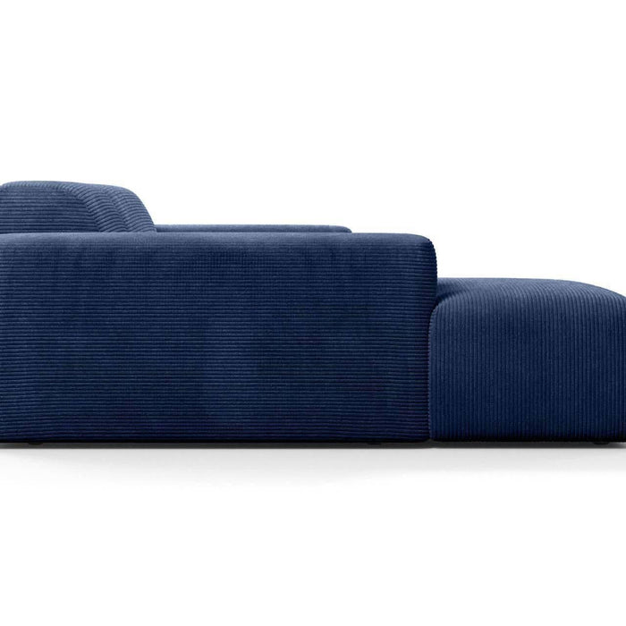 NADUVI Collection Nina Hoekbank Links - Ribstof - Donkerblauw