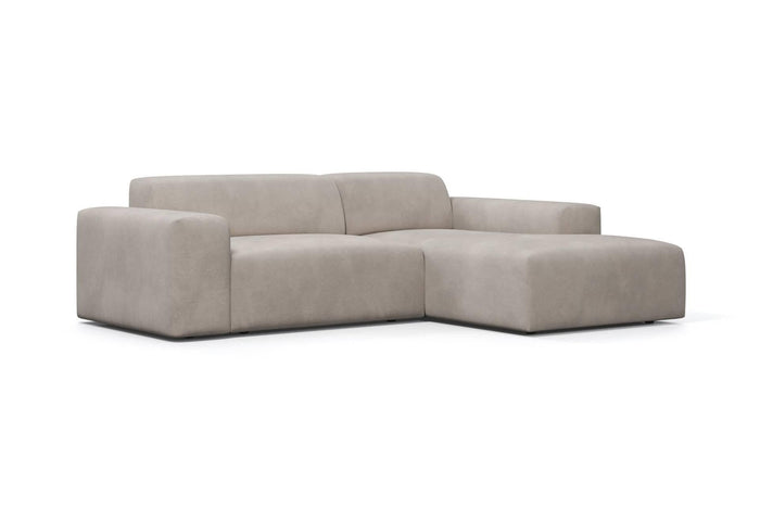 NADUVI Collection Nina Hoekbank Rechts - Velvet - Taupe