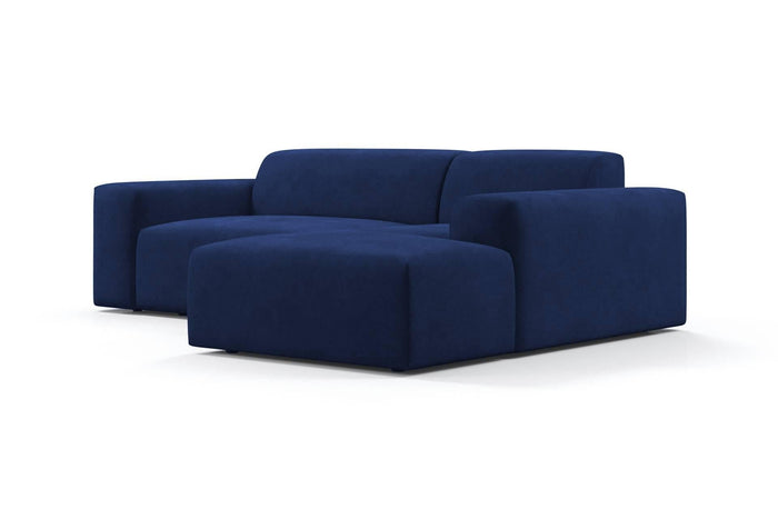 NADUVI Collection Nina Hoekbank Rechts - Velvet - Blauw