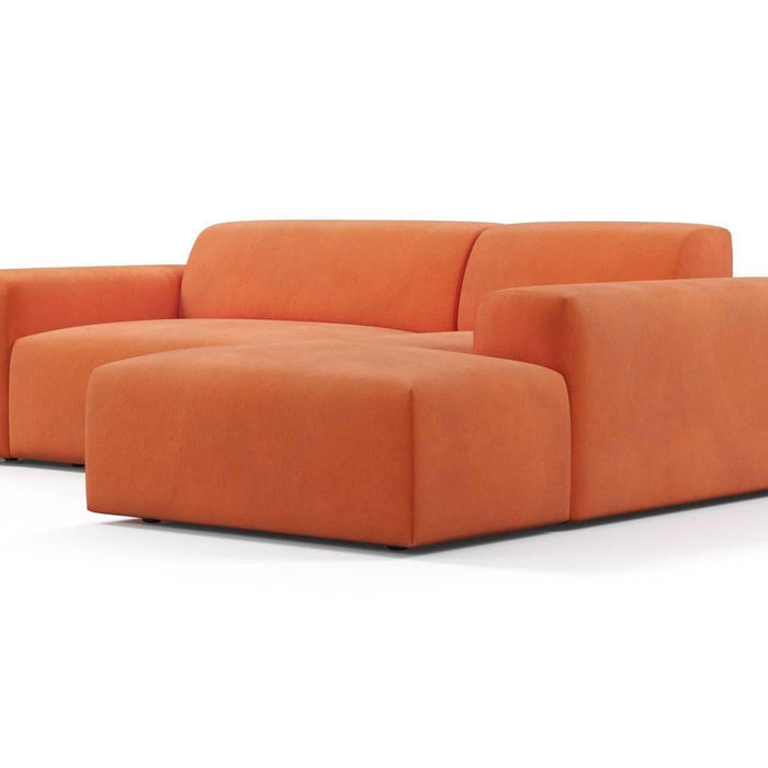 NADUVI Collection Nina Hoekbank Rechts - Velvet - Oranje