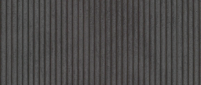 NADUVI Collection Nina U-bank Rechts - Ribstof - Antraciet