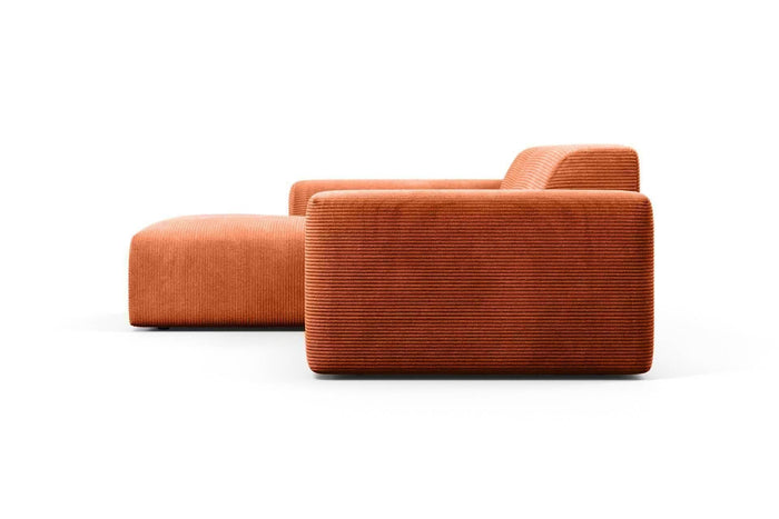 NADUVI Collection Nina Hoekbank Links - Ribstof - Terra Cotta