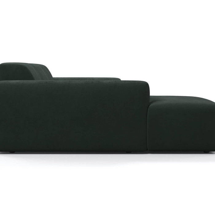 NADUVI Collection Nina Hoekbank Links - Velvet - Donkergroen